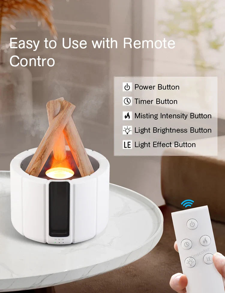 Ember Glow Aroma Diffuser and Humidifier