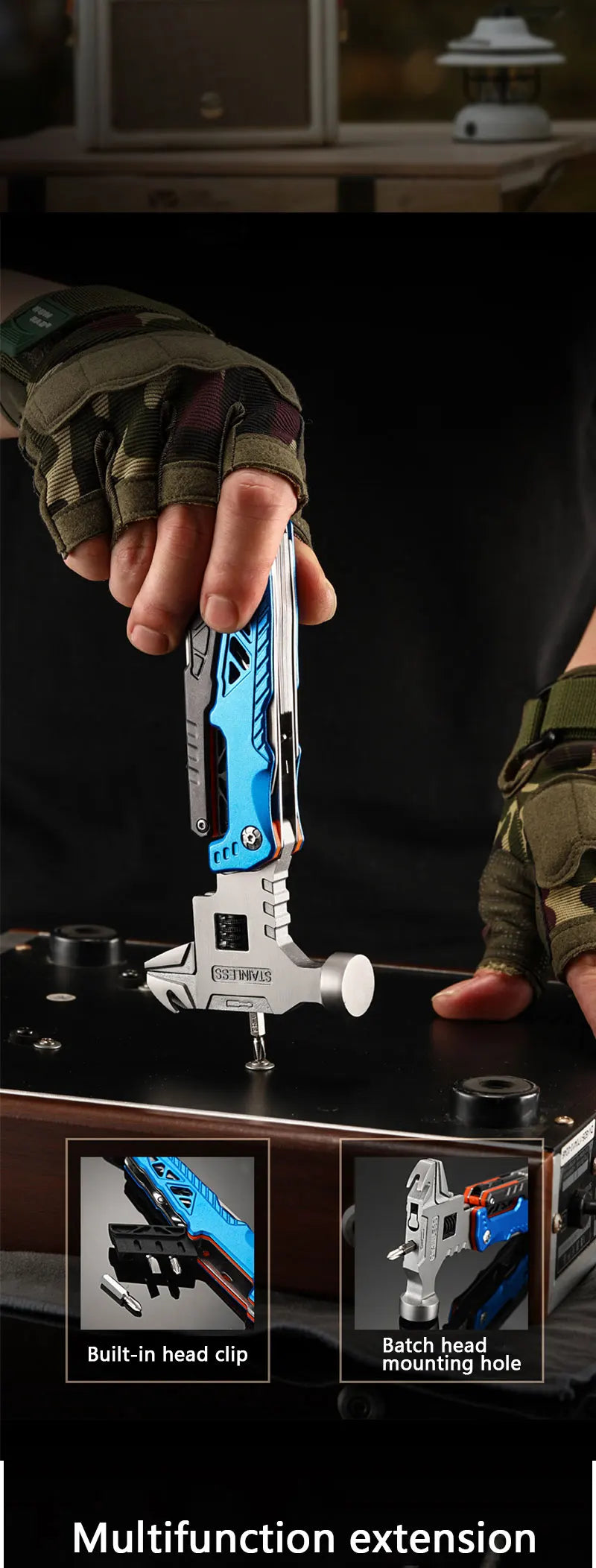 All-in-One Emergency Tool โ Hammer, Pliers, Wrench & More in One