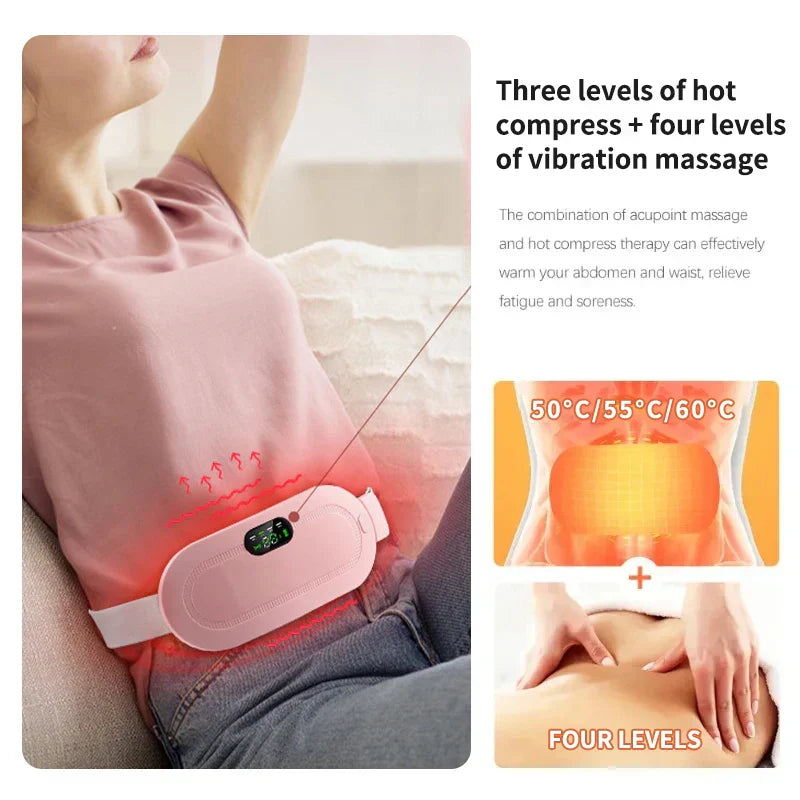 Warm Palace Belt โ Heated Abdominal Massager for Cramp Relief
