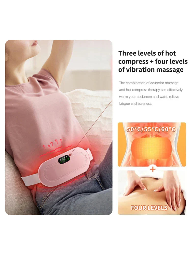 Warm Palace Belt โ Heated Abdominal Massager for Cramp Relief