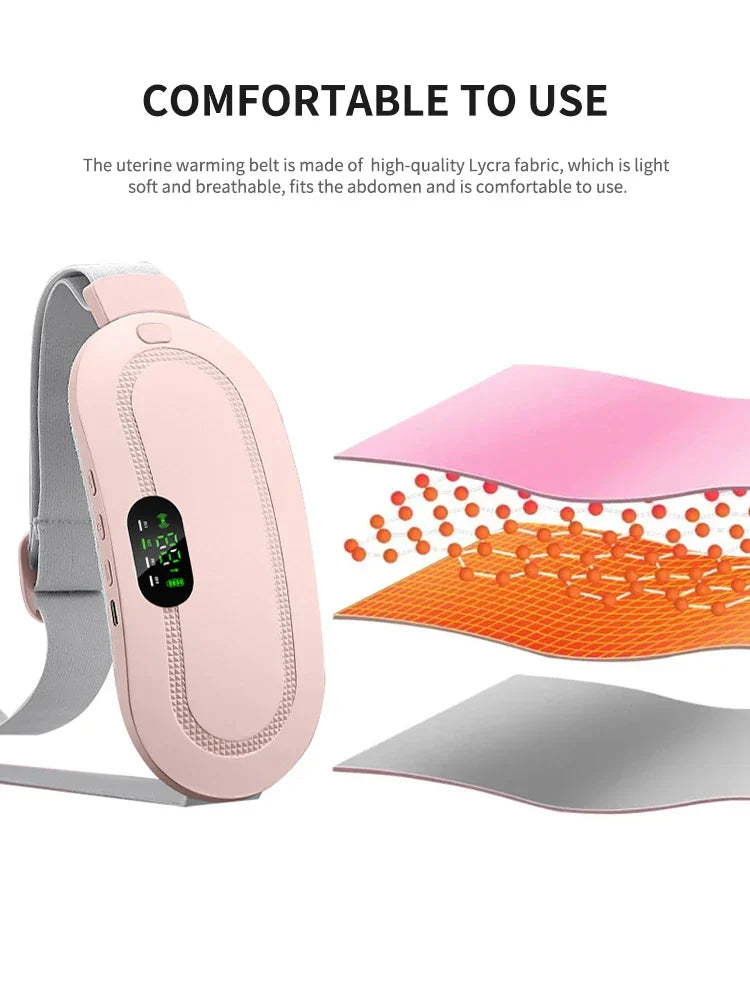 Warm Palace Belt โ Heated Abdominal Massager for Cramp Relief