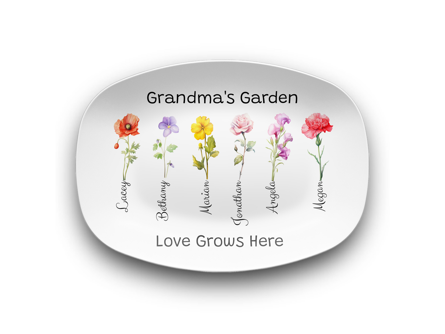 Grandma's Garden Platter