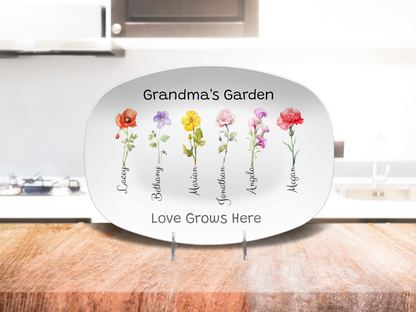 Grandma's Garden Platter