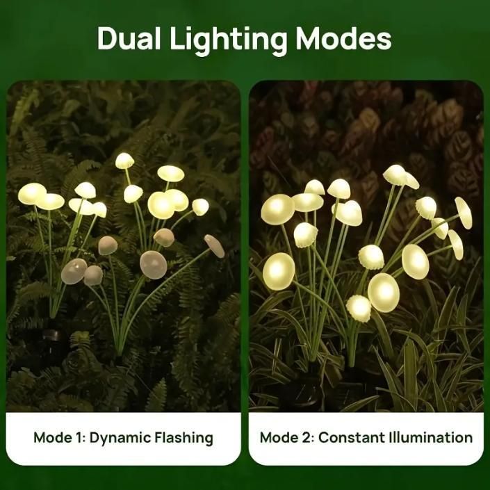 GlowShroom Solar Garden Lights | Waterproof Jellyfish & Mushroom Outdoor Lamps