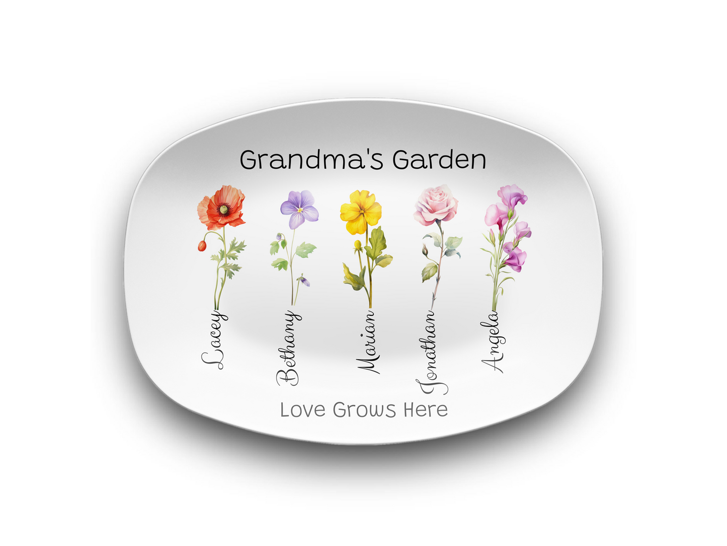 Grandma's Garden Platter