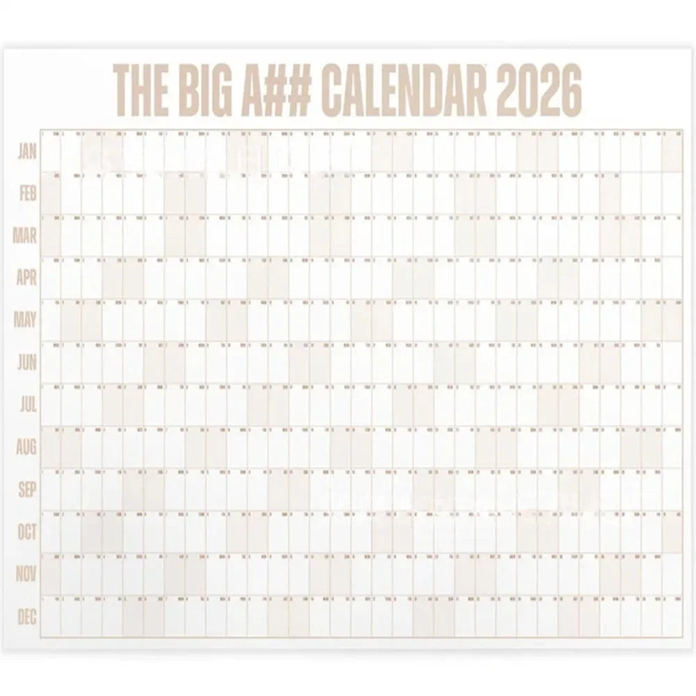 FocusFlow™ 2026 Year-at-a-Glance Planner 🖊️📅