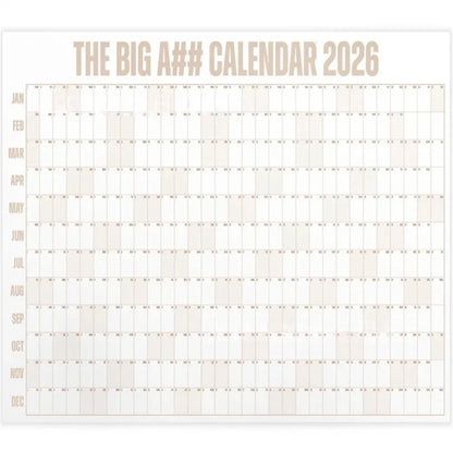 FocusFlow™ 2026 Year-at-a-Glance Planner 🖊️📅
