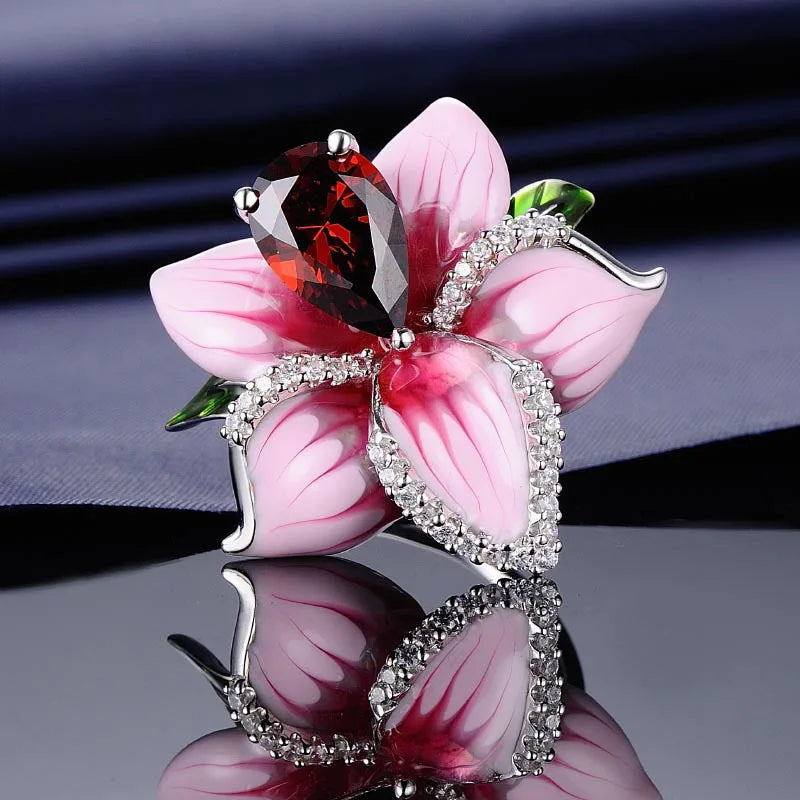 Fashion Flower Butterfly Ring