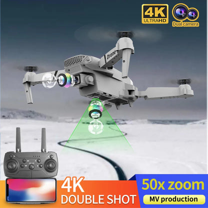 Folding Drone with Dual 4K HD Cameras | FPV Live Video Quadcopter with Altitude Hold