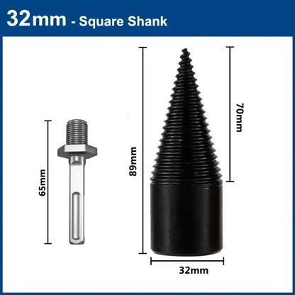 XCAN Firewood Chop 32mm/42mm HSS Firewood Splitter Drill Bit Wood Split Cone Drill Bit Woodworking Tools Wood Chopper