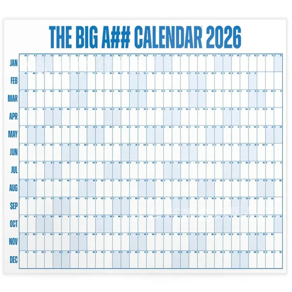 FocusFlow™ 2026 Year-at-a-Glance Planner 🖊️📅