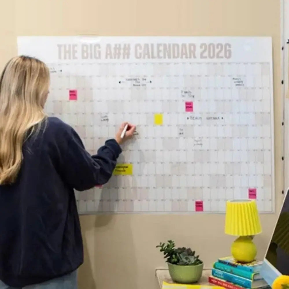 FocusFlow™ 2026 Year-at-a-Glance Planner 🖊️📅