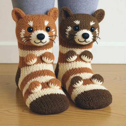 CozyCritter™ 3D Knit Animal Socks 🧦🐾
