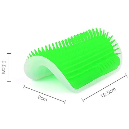 Cat Corner Massage & Self-Grooming Brush (+FREE Cat Nip)