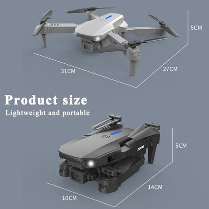 Folding Drone with Dual 4K HD Cameras | FPV Live Video Quadcopter with Altitude Hold