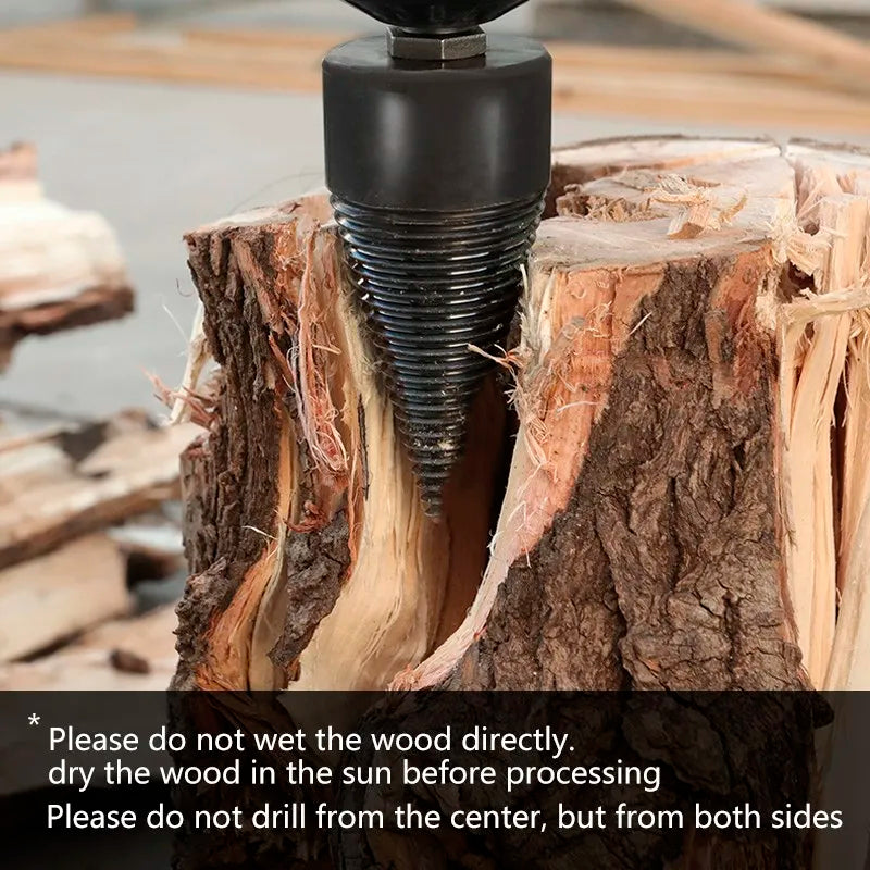 XCAN Firewood Chop 32mm/42mm HSS Firewood Splitter Drill Bit Wood Split Cone Drill Bit Woodworking Tools Wood Chopper