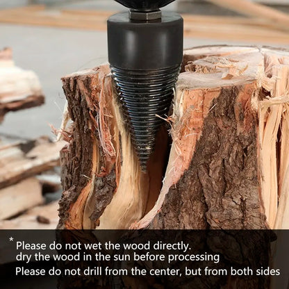 XCAN Firewood Chop 32mm/42mm HSS Firewood Splitter Drill Bit Wood Split Cone Drill Bit Woodworking Tools Wood Chopper