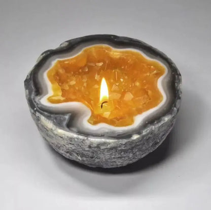 AuraGlow™ Crystal Healing Candle 🔮✨