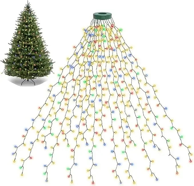 TwinkleFall™ Waterproof Holiday Light Ring