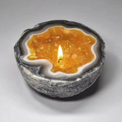 AuraGlow™ Crystal Healing Candle 🔮✨