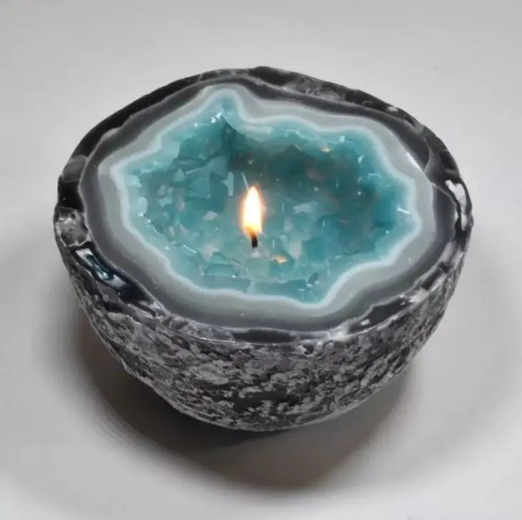 AuraGlow™ Crystal Healing Candle 🔮✨