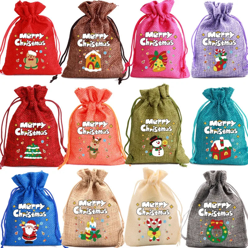 MerryPouch™: Festive Drawstring Bags for Quick, Stylish Gifting 🎄