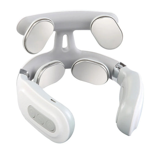 Neck Massage Machine 4 Head And Neck Protection Heating Machines Breathing Light Vibration Hot Compress Cervical Spine Machine