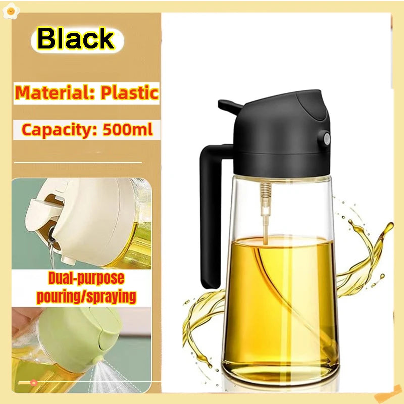 Woobrice Oil Spray Bottle 200/300/500ml - Eco-Friendly Cooking Sprayer for BBQ Baking Kitchen