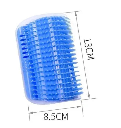 Cat Corner Massage & Self-Grooming Brush (+FREE Cat Nip)