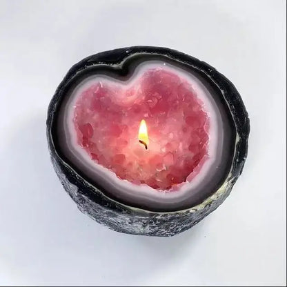 AuraGlow™ Crystal Healing Candle 🔮✨
