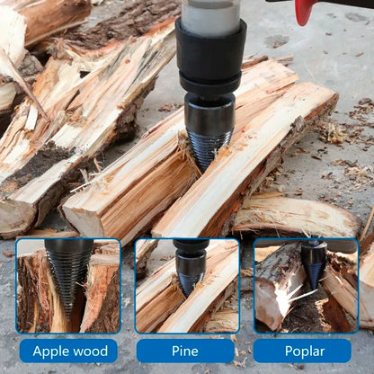 XCAN Firewood Chop 32mm/42mm HSS Firewood Splitter Drill Bit Wood Split Cone Drill Bit Woodworking Tools Wood Chopper