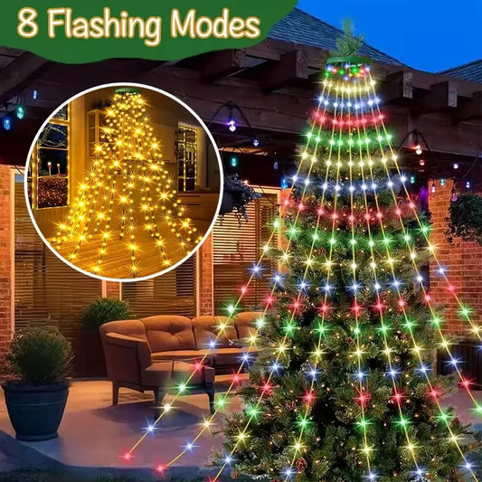 TwinkleFall™ Waterproof Holiday Light Ring