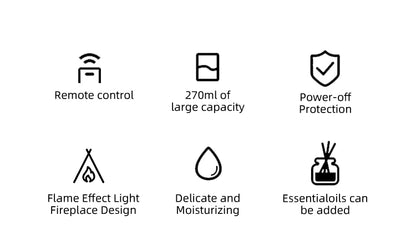 Ember Glow Aroma Diffuser and Humidifier