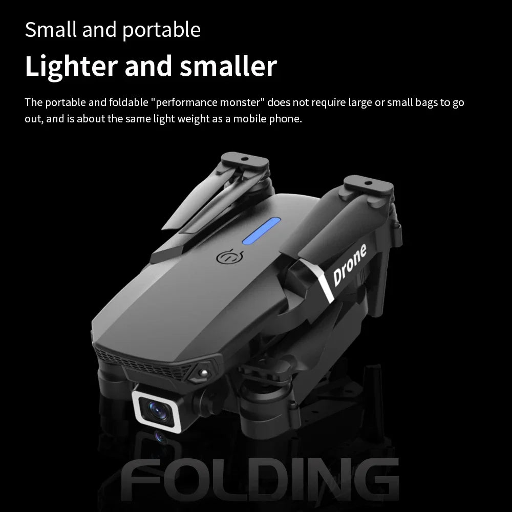 Folding Drone with Dual 4K HD Cameras | FPV Live Video Quadcopter with Altitude Hold