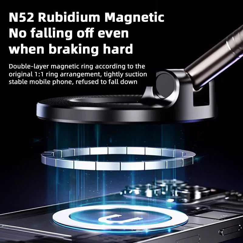 Magnetic Phone Holder｜Three-axis Rotation For Free Adjustment｜A Convenient Choice For Multiple Scenarios.