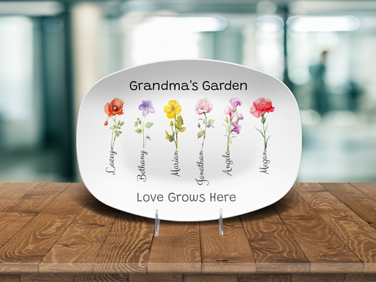Grandma's Garden Platter