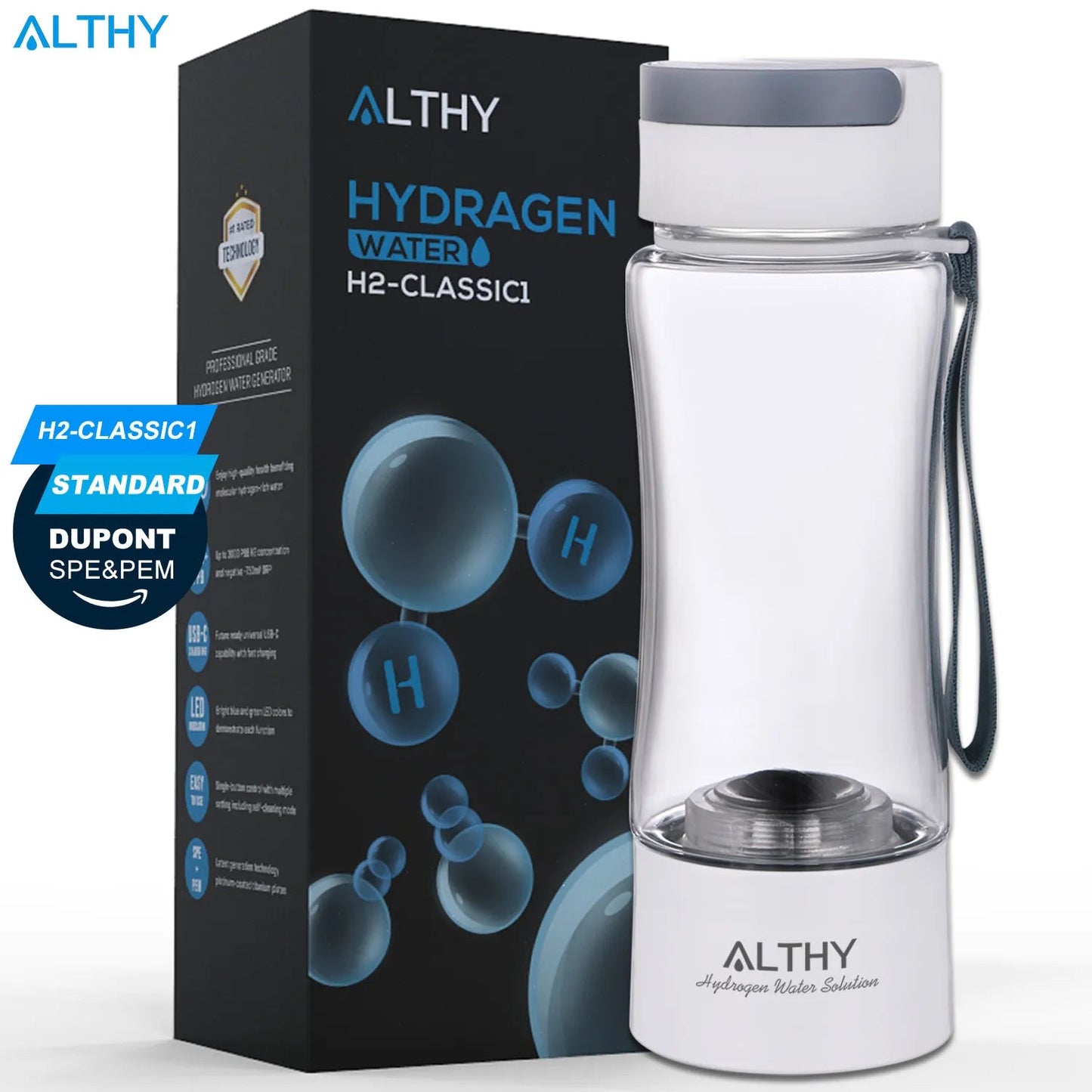 Hydrogen Hydration Water Bottle