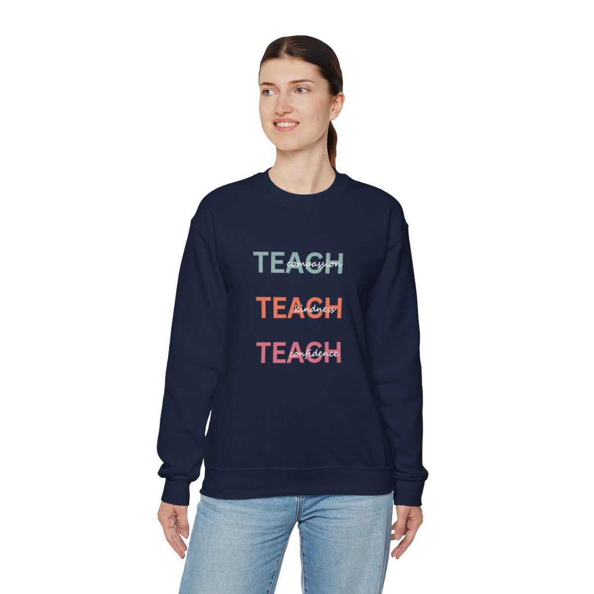 TEACH. TEACH. TEACH. – Bold Teacher Tee