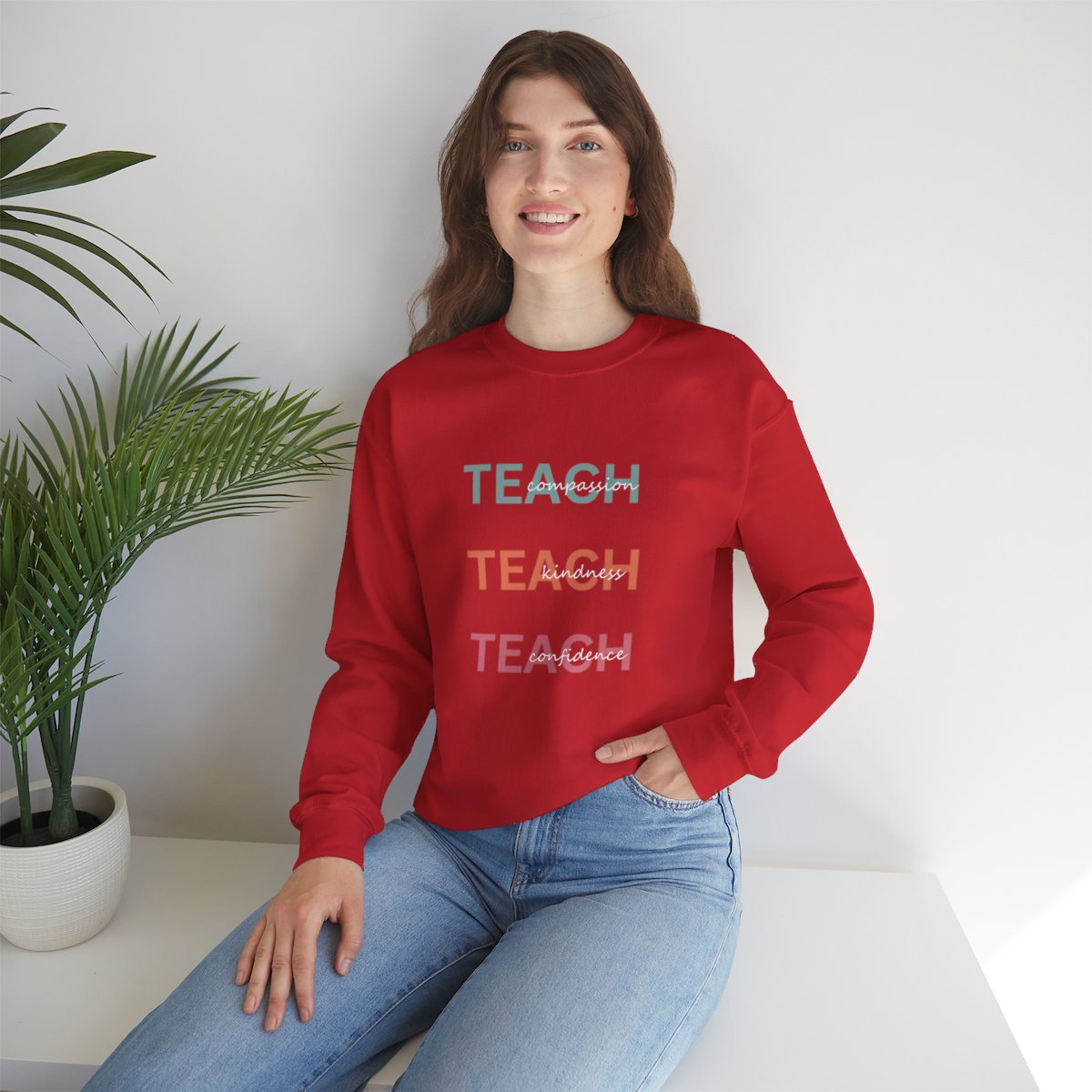 TEACH. TEACH. TEACH. – Bold Teacher Tee
